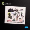 KELIK K72075 N1K1-Ja Shiden Type 11 interior 3D decals for Tamiya kit 1/72